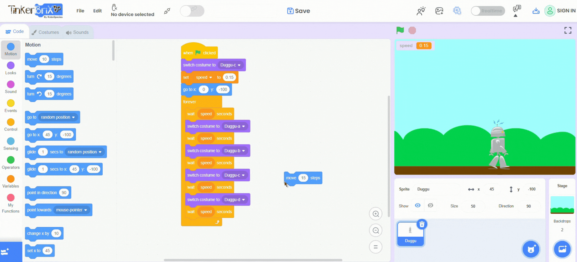 Tinkerbrix Application Workspace